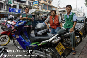 Motobikes Taxi at Pattaya City