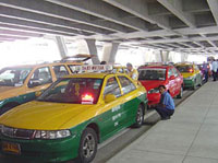 Taxi meter at Suvarnabhumi Airport